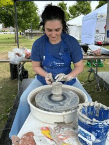 Clay demonstration at the 2026 Tennessee Craft Spring Fair